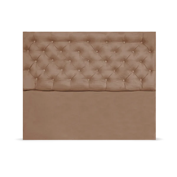 Respaldo Capitoné | Chenille Tabaco 180cm