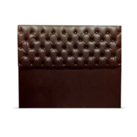 Respaldo Capitoné Ecocuero Marrón 140cm Respaldo Capitoné Ecocuero Marrón 140cm
