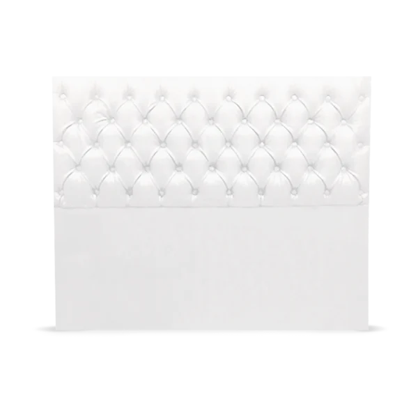 Respaldo Capitoné | Ecocuero Blanco 180cm