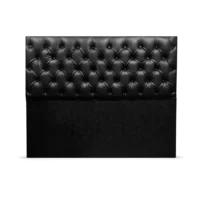Respaldo Capitoné | Ecocuero Negro 180cm
