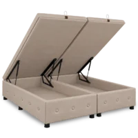 Cama baul 200x200 beige Cama Baúl | Beige 200x200